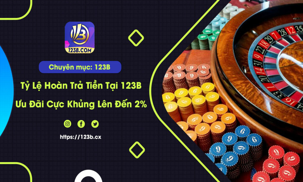 Tỷ Lệ Hoàn Trả Tiền Tại 123B - Ưu Đãi Cực Khủng Lên Đến 2% 1 ty le hoan tra tien tai 123b 1